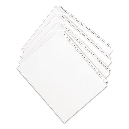 Avery Preprinted Legal Exhibit Side Tab Index Dividers Allstate Style 25-tab Exhibit 1 To Exhibit 25 11 X 8.5 White 1 Set - Office - Avery®