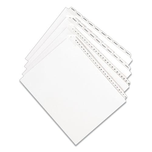 Avery Preprinted Legal Exhibit Side Tab Index Dividers Allstate Style 25-tab 101 To 125 11 X 8.5 White 1 Set (1705) - Office - Avery®