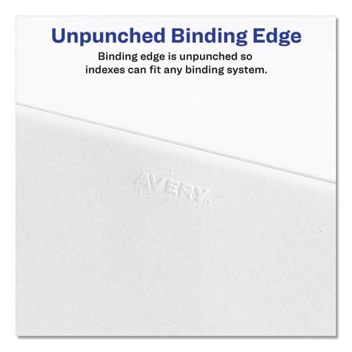 Avery Preprinted Legal Exhibit Side Tab Index Dividers Allstate Style 25-tab 151 To 175 11 X 8.5 White 1 Set - Office - Avery®