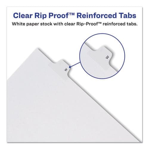 Avery Preprinted Legal Exhibit Side Tab Index Dividers Allstate Style 26-tab D 11 X 8.5 White 25/pack - Office - Avery®