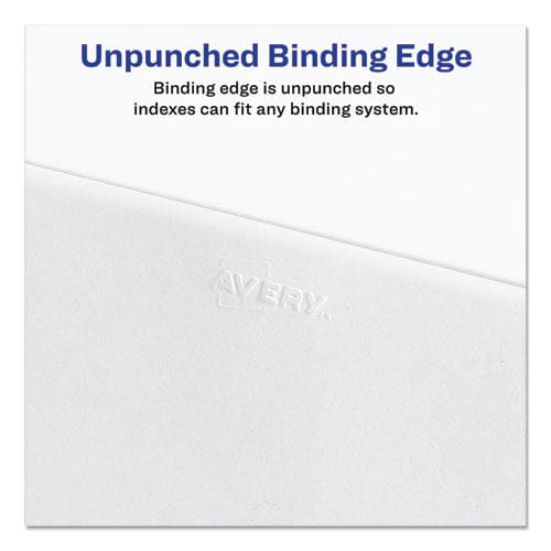 Avery Preprinted Legal Exhibit Side Tab Index Dividers Allstate Style 26-tab J 11 X 8.5 White 25/pack - Office - Avery®
