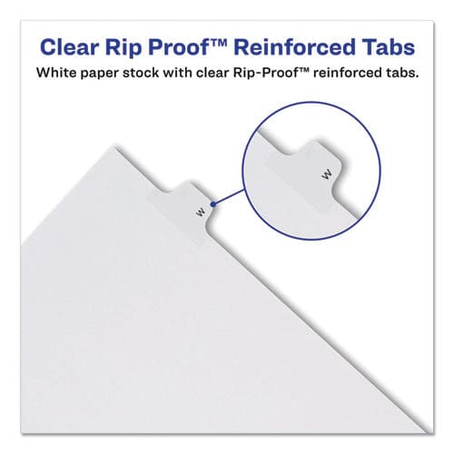 Avery Preprinted Legal Exhibit Side Tab Index Dividers Allstate Style 26-tab P 11 X 8.5 White 25/pack - Office - Avery®