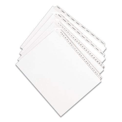 Avery Preprinted Legal Exhibit Side Tab Index Dividers Allstate Style 26-tab W 11 X 8.5 White 25/pack - Office - Avery®