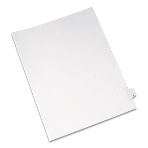 Avery Preprinted Legal Exhibit Side Tab Index Dividers Allstate Style 26-tab X 11 X 8.5 White 25/pack - Office - Avery®