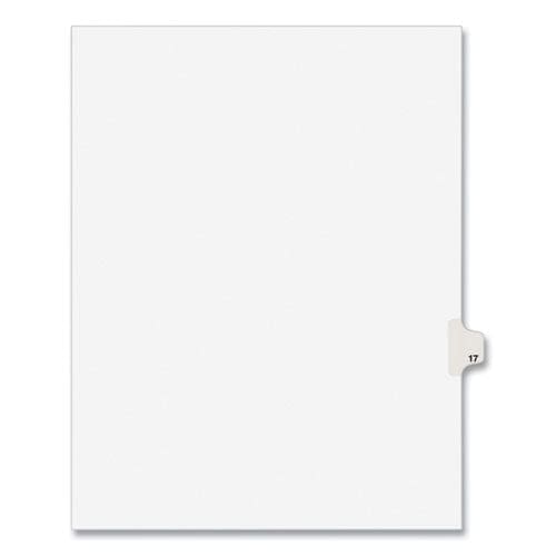 Avery Preprinted Legal Exhibit Side Tab Index Dividers Avery Style 10-tab 17 11 X 8.5 White 25/pack (1017) - Office - Avery®
