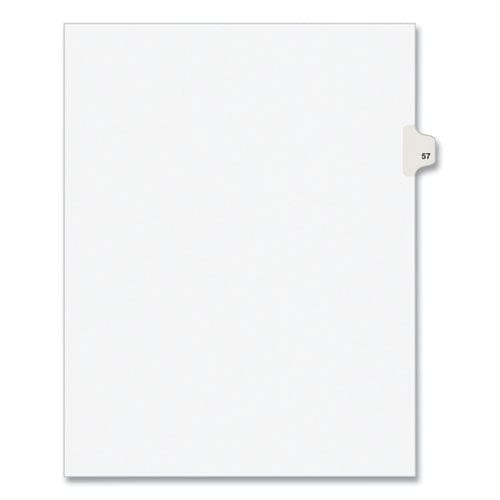 Avery Preprinted Legal Exhibit Side Tab Index Dividers Avery Style 10-tab 57 11 X 8.5 White 25/pack (1057) - Office - Avery®