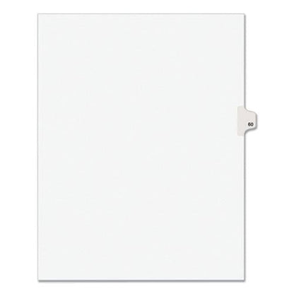 Avery Preprinted Legal Exhibit Side Tab Index Dividers Avery Style 10-tab 60 11 X 8.5 White 25/pack (1060) - Office - Avery®