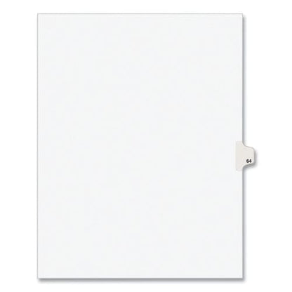 Avery Preprinted Legal Exhibit Side Tab Index Dividers Avery Style 10-tab 64 11 X 8.5 White 25/pack (1064) - Office - Avery®