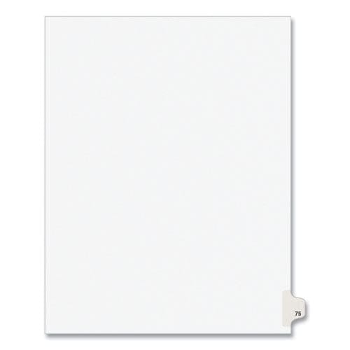 Avery Preprinted Legal Exhibit Side Tab Index Dividers Avery Style 10-tab 75 11 X 8.5 White 25/pack (1075) - Office - Avery®