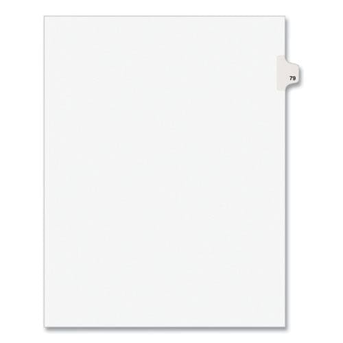 Avery Preprinted Legal Exhibit Side Tab Index Dividers Avery Style 10-tab 79 11 X 8.5 White 25/pack (1079) - Office - Avery®