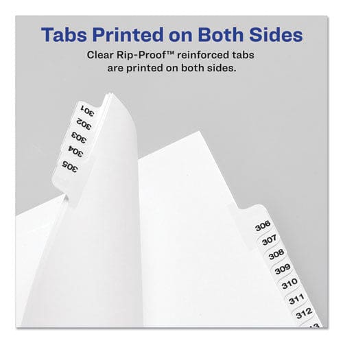 Avery Preprinted Legal Exhibit Side Tab Index Dividers Avery Style 26-tab B 11 X 8.5 White 25/pack (1402) - Office - Avery®