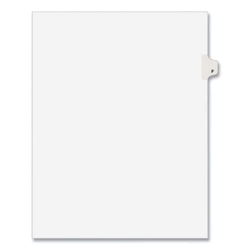 Avery Preprinted Legal Exhibit Side Tab Index Dividers Avery Style 26-tab F 11 X 8.5 White 25/pack (1406) - Office - Avery®