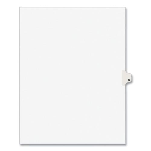 Avery Preprinted Legal Exhibit Side Tab Index Dividers Avery Style 26-tab N 11 X 8.5 White 25/pack (1414) - Office - Avery®