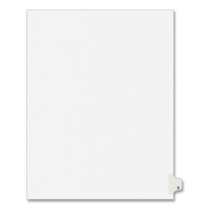 Avery Preprinted Legal Exhibit Side Tab Index Dividers Avery Style 26-tab Z 11 X 8.5 White 25/pack (1426) - Office - Avery®