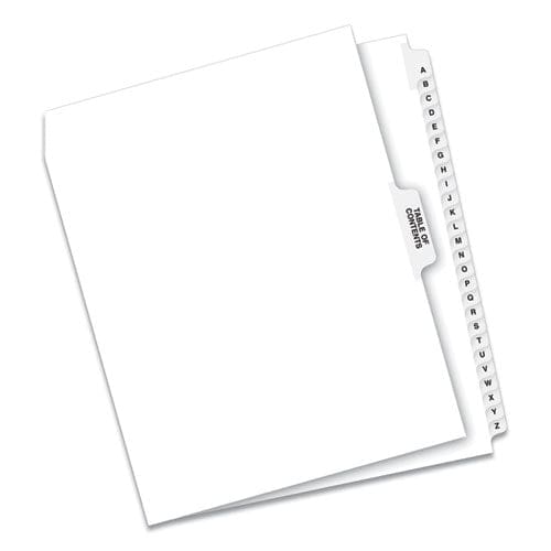 Avery Preprinted Legal Exhibit Side Tab Index Dividers Avery Style 27-tab A To Z 11 X 8.5 White 1 Set - Office - Avery®