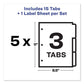 Avery Print And Apply Index Maker Clear Label Dividers 3-tab White Tabs 11 X 8.5 White 5 Sets - School Supplies - Avery®
