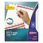 Avery Print And Apply Index Maker Clear Label Dividers 3-tab White Tabs 11 X 8.5 White 5 Sets - School Supplies - Avery®