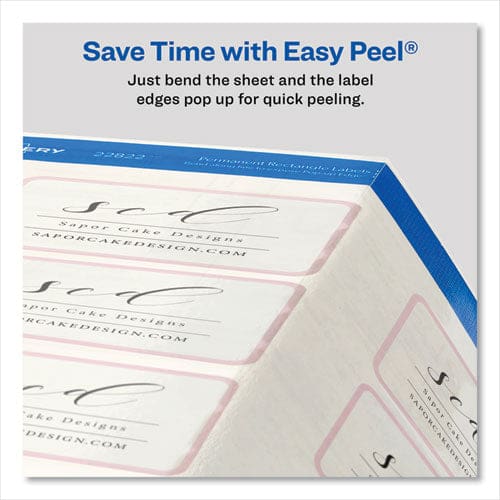 Avery Print-to-the-edge Labels With Sure Feed And Easy Peel 2 X 3 Glossy Clear 80/pack - Office - Avery®