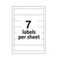 Avery Printable 4 X 6 - Permanent File Folder Labels 0.69 X 3.44 White 7/sheet 36 Sheets/pack (5201) - Office - Avery®