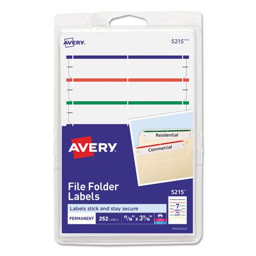 Avery Printable 4 X 6 - Permanent File Folder Labels 0.69 X 3.44 White 7/sheet 36 Sheets/pack (5203) - Office - Avery®
