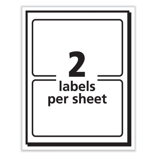 Avery Printable Adhesive Name Badges 3.38 X 2.33 White 100/pack - School Supplies - Avery®