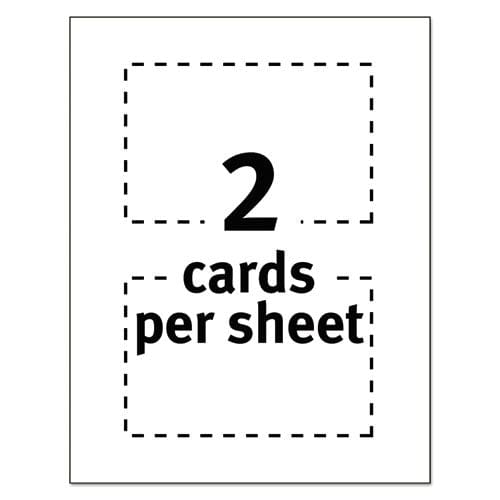Avery Printable Postcards Inkjet 85 Lb 4 X 6 Matte White 100 Cards 2 Cards/sheet 50 Sheets/box - Office - Avery®