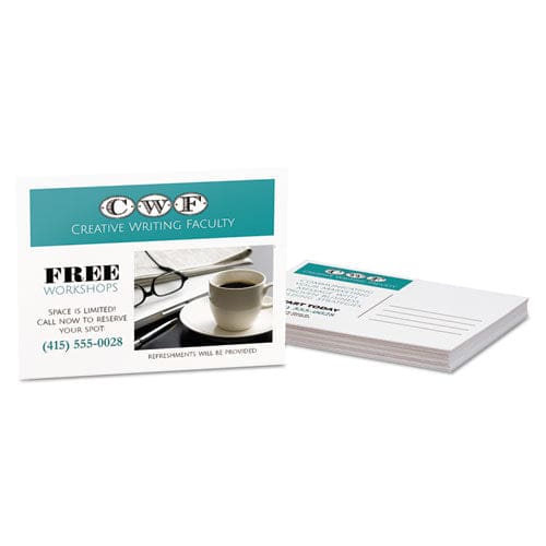 Avery Printable Postcards Laser 80 Lb 4 X 6 Uncoated White 100 Cards 2/cards/sheet 50 Sheets/box - Office - Avery®