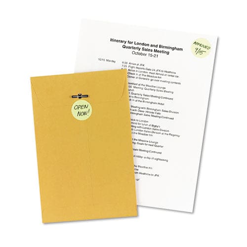 Avery Printable Self-adhesive Removable Color-coding Labels 1.25 Dia Neon Yellow 8/sheet 50 Sheets/pack (5499) - Office - Avery®
