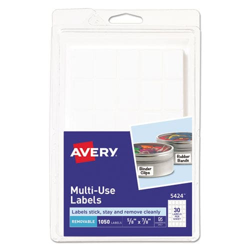 Avery Removable Multi-use Labels Handwrite Only 0.63 X 0.88 White 30/sheet 35 Sheets/pack (5424) - Office - Avery®
