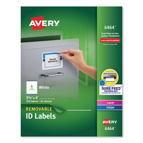 Avery Removable Multi-use Labels Inkjet/laser Printers 1 X 2.63 White 30/sheet 25 Sheets/pack - Office - Avery®