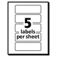 Avery Removable Multi-use Labels Inkjet/laser Printers 1 X 3 White 5/sheet 50 Sheets/pack (5436) - Office - Avery®