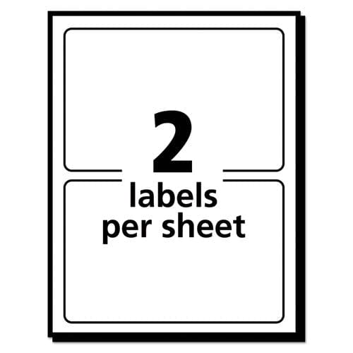 Avery Removable Multi-use Labels Inkjet/laser Printers 3 X 4 White 2/sheet 40 Sheets/pack (5453) - Office - Avery®