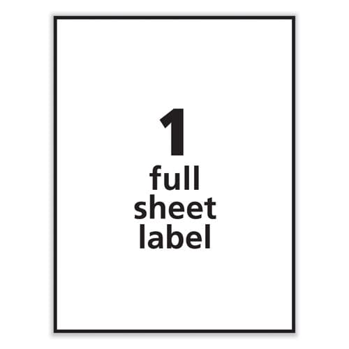 Avery Removable Multi-use Labels Inkjet/laser Printers 8.5 X 11 White 25/pack - Office - Avery®