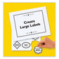 Avery Removable Multi-use Labels Inkjet/laser Printers 8.5 X 11 White 25/pack - Office - Avery®
