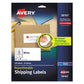 Avery Repositionable Address Labels W/sure Feed Inkjet/laser 2 X 4 White 250/box - Office - Avery®
