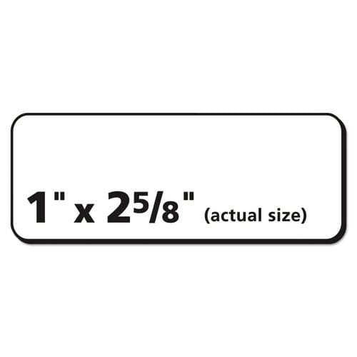 Avery Repositionable Address Labels W/surefeed Inkjet/laser 1 X 2.63 White 750/bx - Office - Avery®