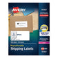 Avery Repositionable Shipping Labels W/sure Feed Inkjet/laser 2 X 4 White 1000/box - Office - Avery®