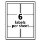 Avery Repositionable Shipping Labels W/surefeed Inkjet 3.33 X 4 White 150/box - Office - Avery®