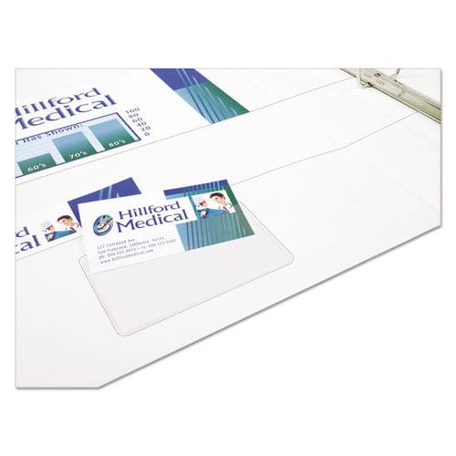 Avery Self-adhesive Top-load Business Card Holders Top Load 3.5 X 2 Clear 10/pack - Office - Avery®