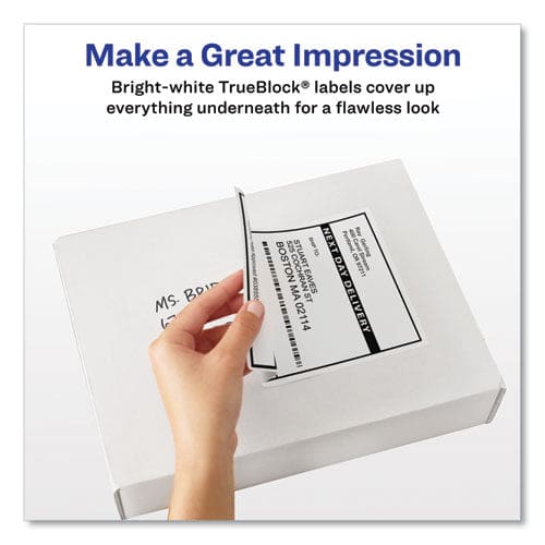 Avery Shipping Labels W/ Trueblock Technology Inkjet Printers 2 X 4 White 10/sheet 100 Sheets/box - Office - Avery®