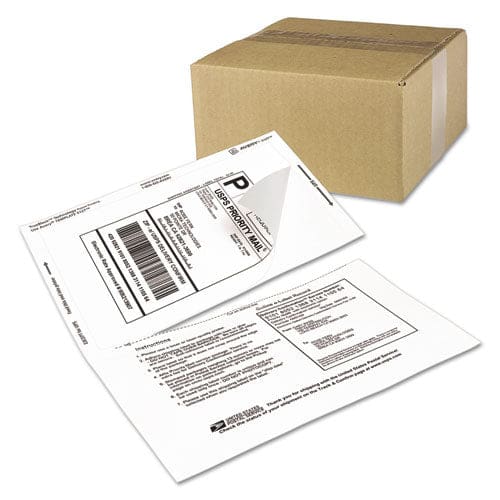 Avery Shipping Labels With Paper Receipt And Trueblock Technology Inkjet/laser Printers 5.06 X 7.63 White 50/pack - Office - Avery®