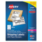 Avery Shipping Labels With Paper Receipt Bulk Pack Inkjet/laser Printers 5.06 X 7.63 White 100/box - Office - Avery®