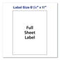 Avery Shipping Labels With Trueblock Technology Laser Printers 8.5 X 11 White 100/box - Office - Avery®