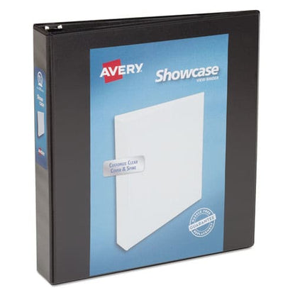 Avery Showcase Economy View Binder With Round Rings 3 Rings 1.5 Capacity 11 X 8.5 Black - School Supplies - Avery®