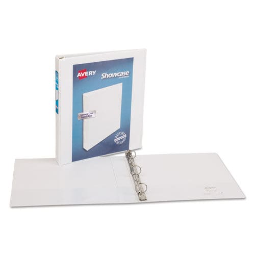 Avery Showcase Economy View Binder With Round Rings 3 Rings 1 Capacity 11 X 8.5 White - School Supplies - Avery®