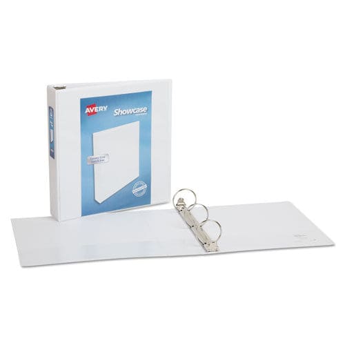 Avery Showcase Economy View Binder With Round Rings 3 Rings 2 Capacity 11 X 8.5 White - School Supplies - Avery®