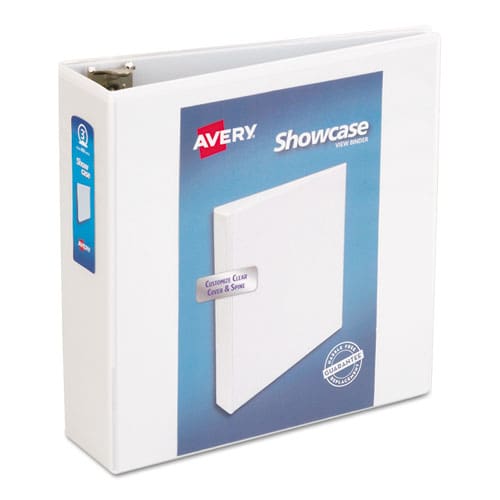 Avery Showcase Economy View Binder With Round Rings 3 Rings 3 Capacity 11 X 8.5 White - School Supplies - Avery®