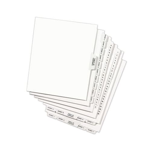 Avery Avery-style Preprinted Legal Bottom Tab Divider 26-tab Exhibit C 11 X 8.5 White 25/pk - Office - Avery®