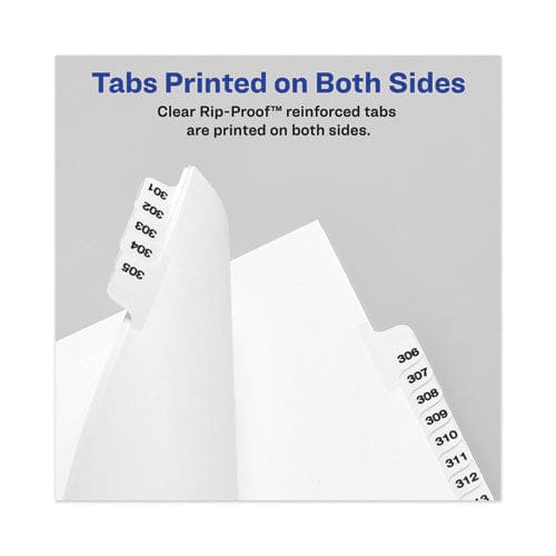 Avery Avery-style Preprinted Legal Bottom Tab Divider 26-tab Exhibit D 11 X 8.5 White 25/pk - Office - Avery®