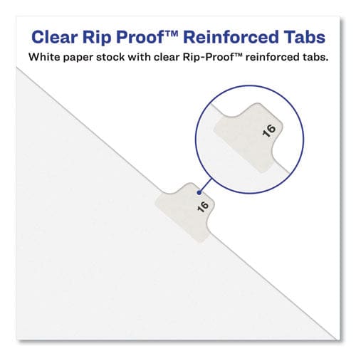 Avery Avery-style Preprinted Legal Bottom Tab Divider 26-tab Exhibit I 11 X 8.5 White 25/pk - Office - Avery®